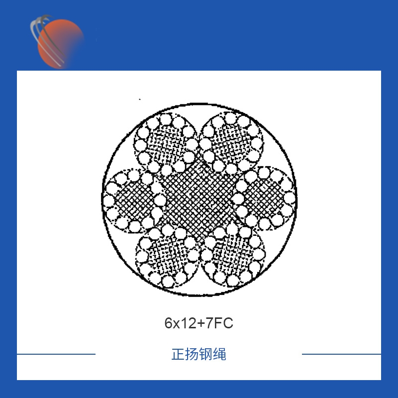 廣州6x12+7FC鍍鋅鋼絲繩